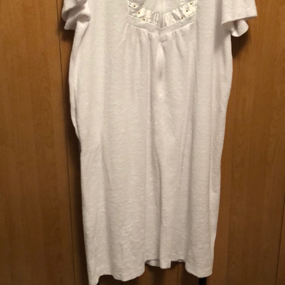 XXL White Terry Cloth House Robe - Picture 4 of 6